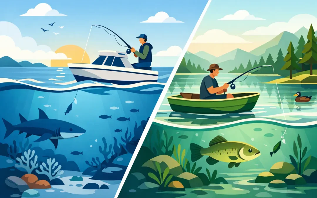 Sea Fishing Versus Lake Fishing Compared
